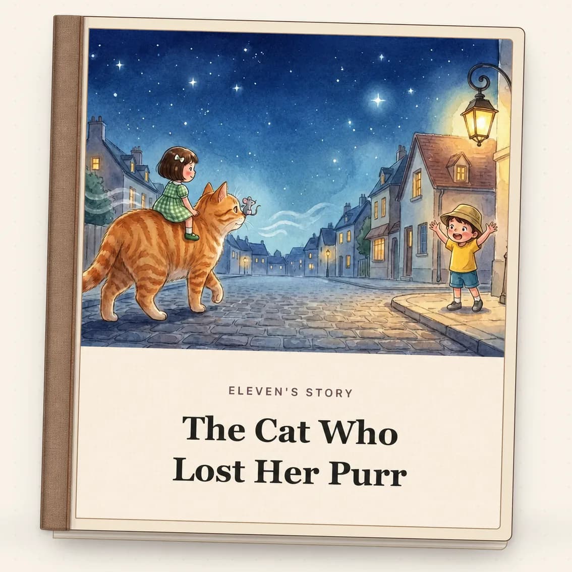 Eleven 的个性化绘本成书样例《The Cat Who Lost Her Purr》