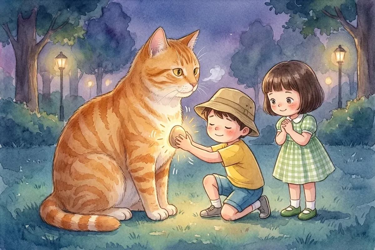 Eleven 和伙伴们跟随一只巨大的橘猫展开冒险
