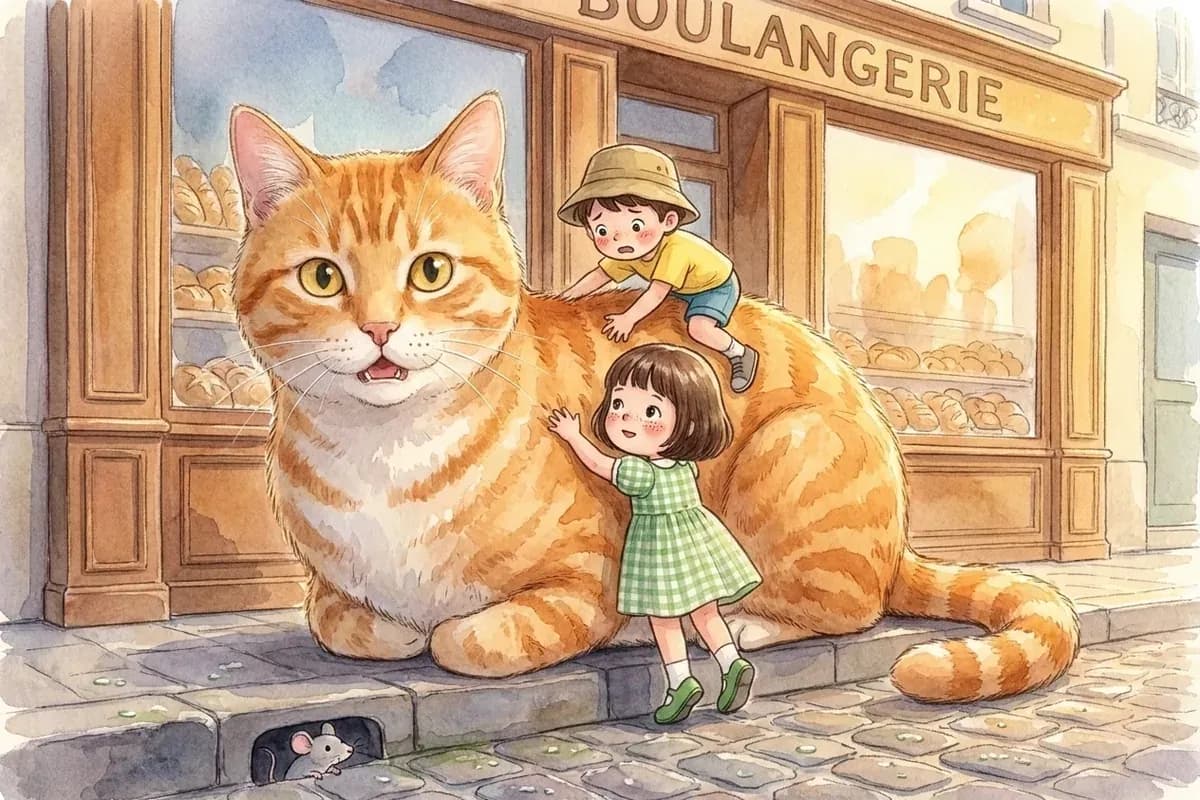 Eleven 和伙伴们跟随一只巨大的橘猫展开冒险